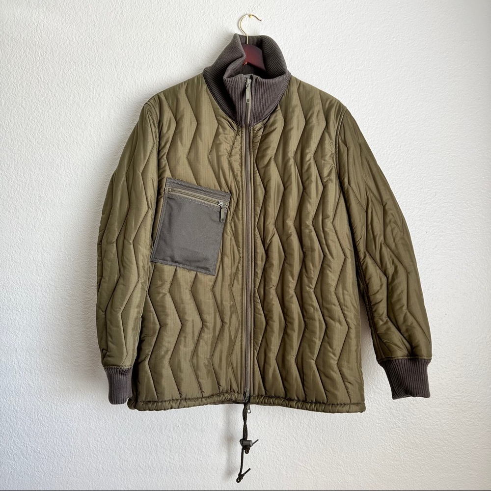 Come De Garçon X Junya Watanabe Quilted Parka in Olive Size Small